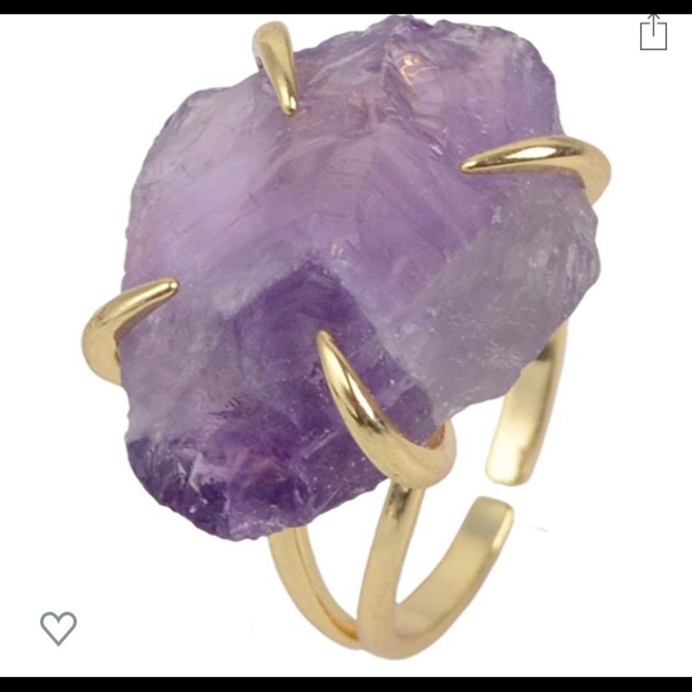 Zengori Amethyst Adjustable Ring